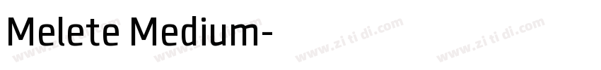 Melete Medium字体转换